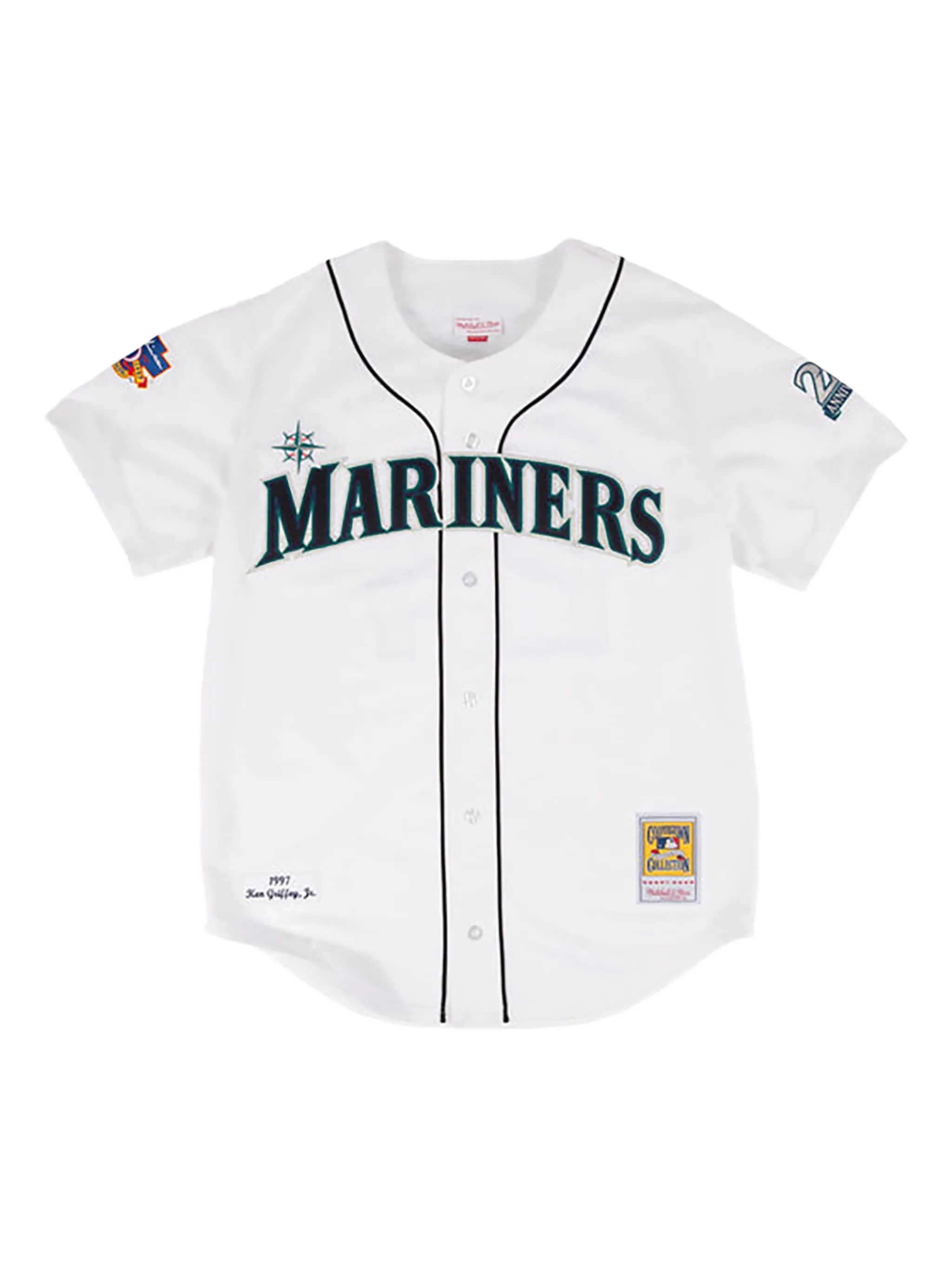 

Рубашка Seattle Mariners 1997 Ken Griffey Jr. Mitchell & Ness, белый