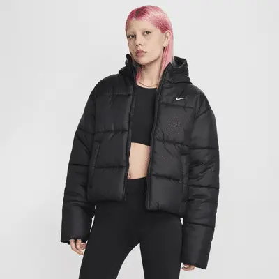 

Куртка Nike Sportswear Classic Puffer, черный/белый