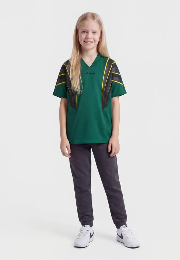 Свободная футболка унисекс с принтом "летучая мышь" santiago junior Adidas Originals, Collegiate Green/Black