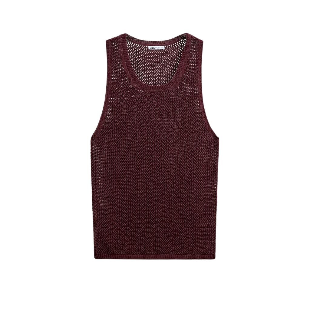 

Майка мужская бордовый бордовый Zara, цвет Burgundy burgundy