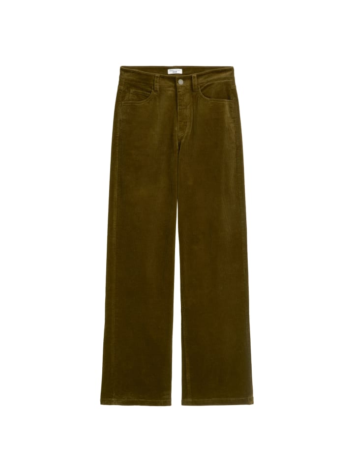 

Marc O'Polo DENIM Вельветовые брюки модели Tomma, широкие, с отделкой под полированное дерево