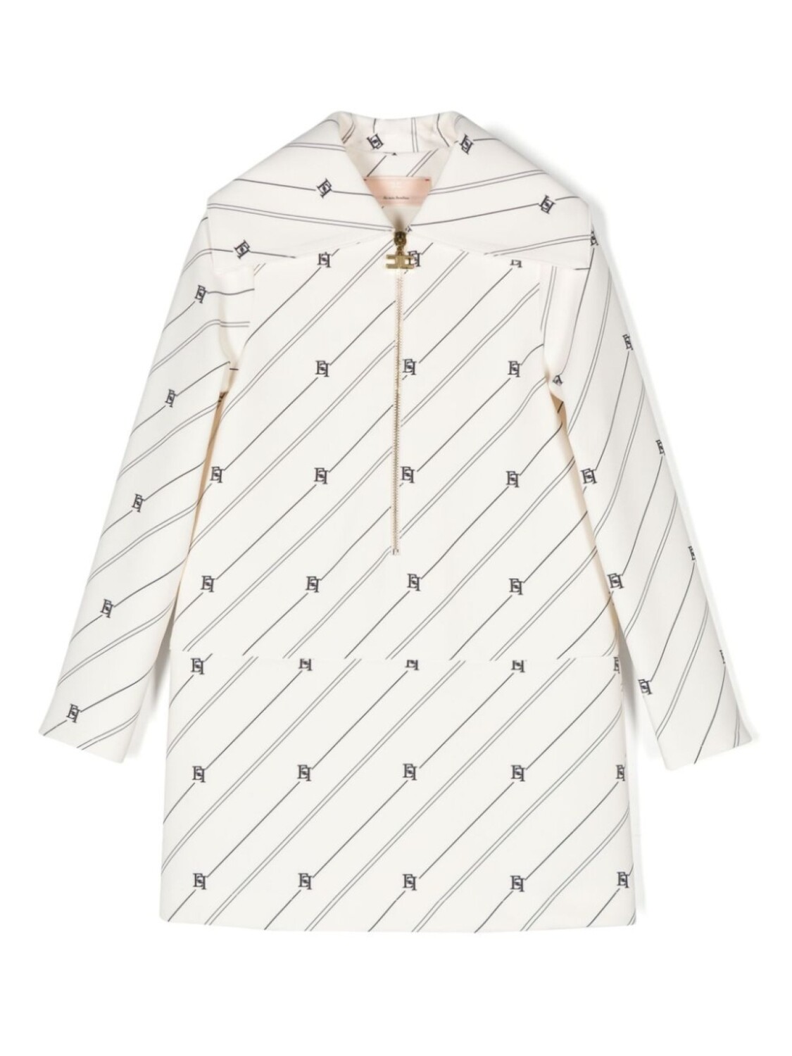 

Elisabetta Franchi La Mia Bambina платье с логотипом, нейтральный цвет