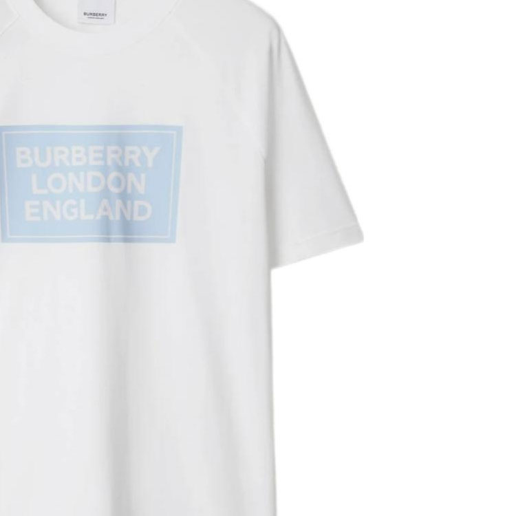Футболка Burberry, женская, белый, регланные рукава — фото 2