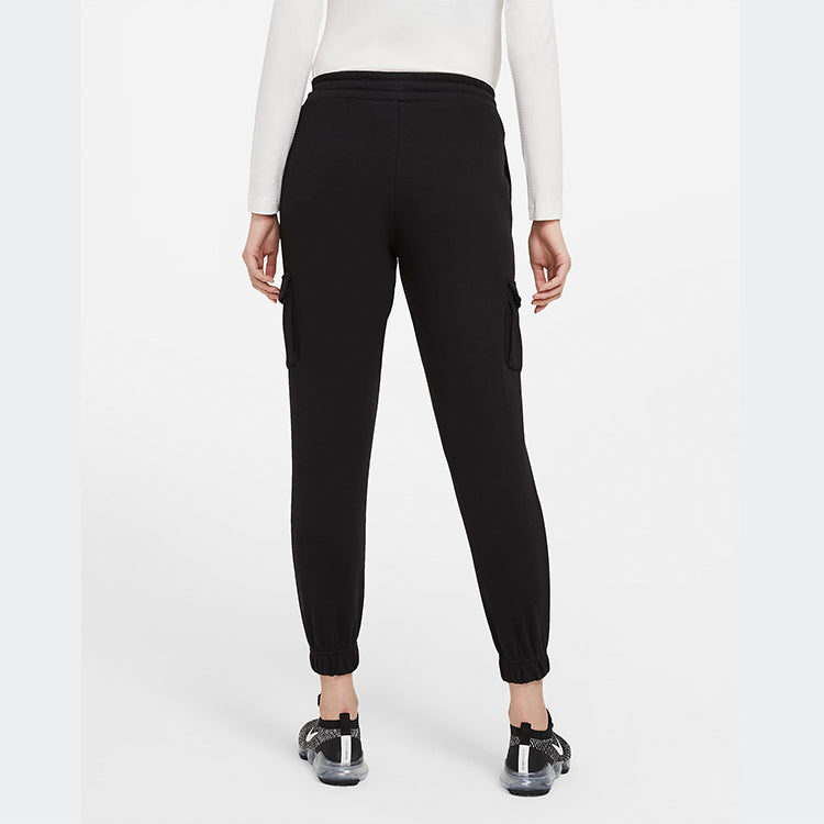 Спортивные брюки (WMNS) Nike Sportswear Swoosh Slim Fit Bundle Feet Sports Pants/Trousers/Joggers Black CZ8906-010 — фото 4