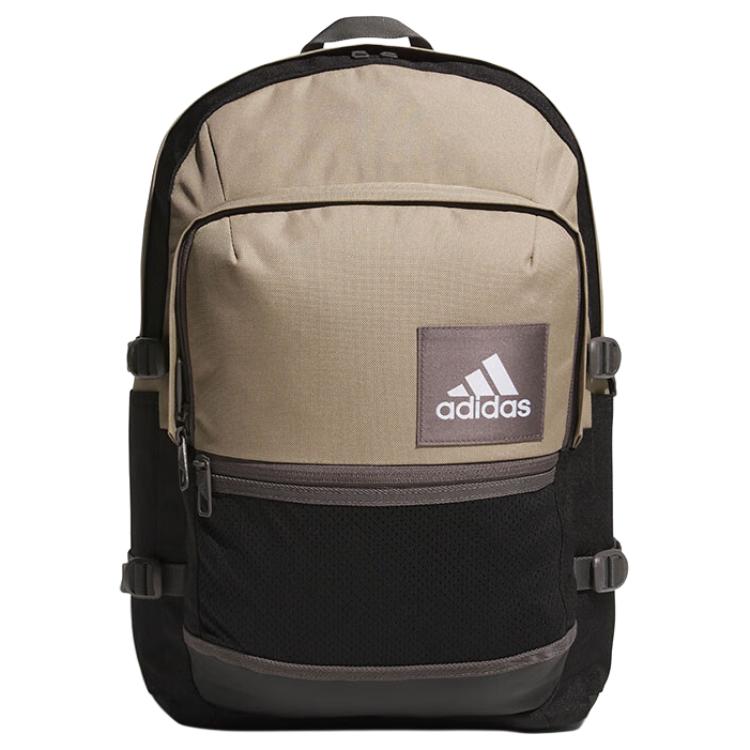 

Adidas Полиэстеровый рюкзак среднего размера унисекс цвета хаки и черный, Khaki & Black