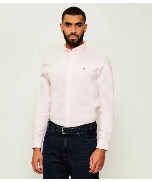 

Рубашка Добби Slim fit Tommy Hilfiger, розовый