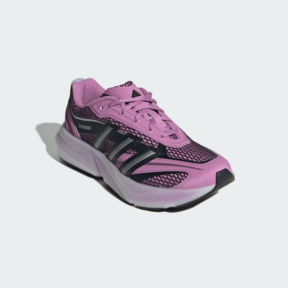 Кроссовки Adidas Lightblaze Glow Shoes, цвет Preloved Purple/Silver Metallic/Core Black — фото 4