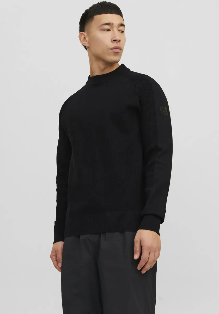 

Свитер с воротником стойкой Jack & Jones "JCOFILO KNIT MOCK NECK SN", черный