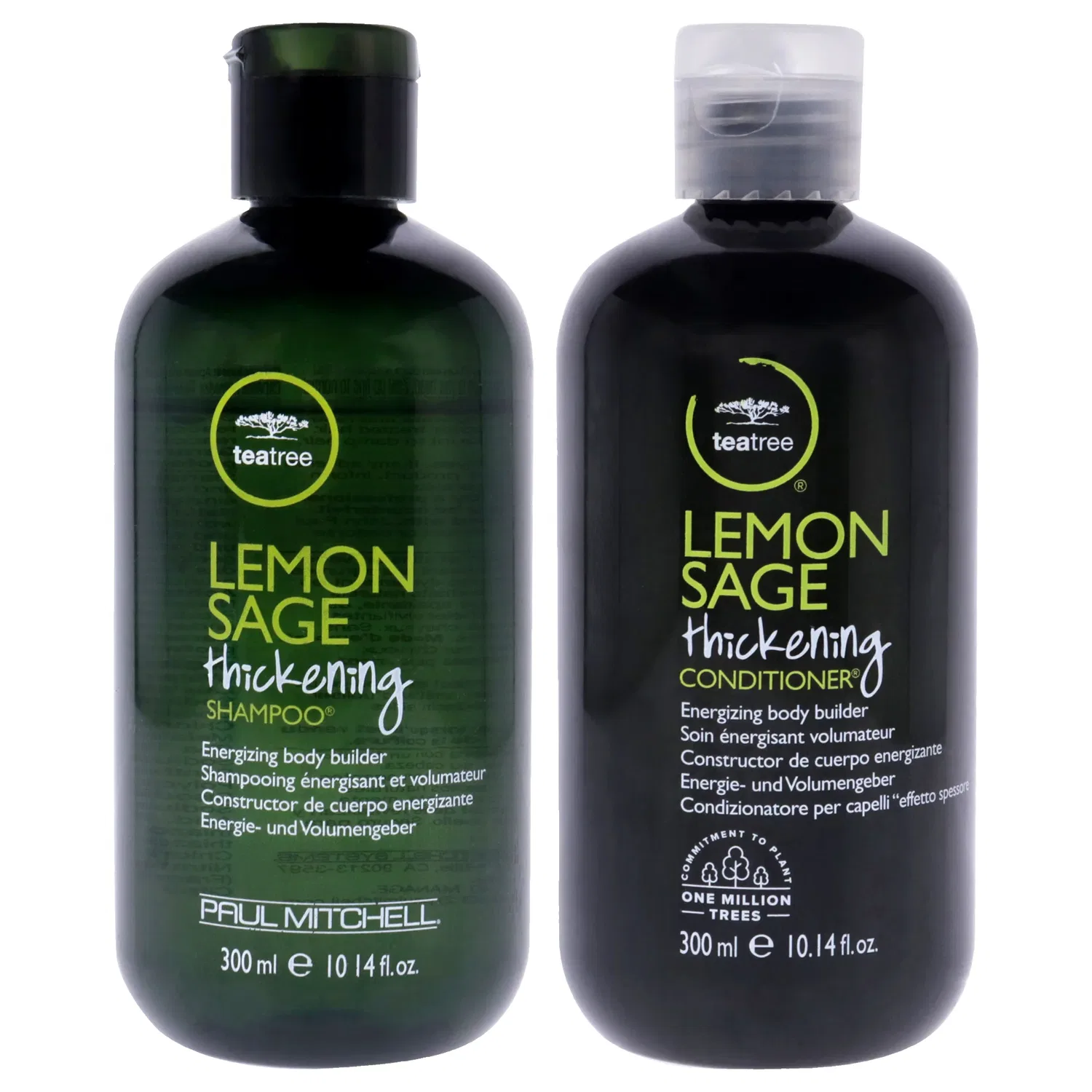 Набор для придания объема волосам Lemon Sage от Paul Mitchell для мужчин и женщин - комплект из 2 предметов: шампунь 300 мл и кондиционер 300 мл, белый