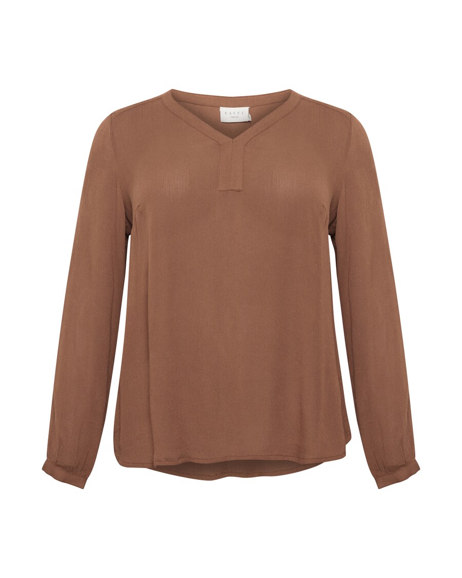 

Блузка KAFFE CURVE Blouse Ami, коричневый