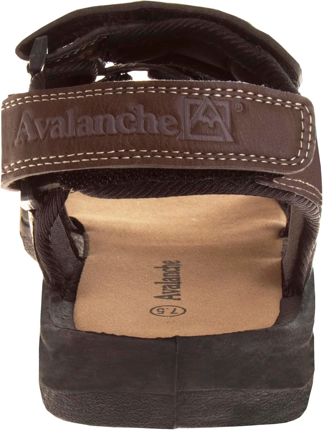 Мужские сандалии Avalanche с открытым носком, регулируемым ремешком - водонепроницаемые рыбацкие сандалии для лета, пляжа и водных видов спорта, коричневый — фото 4