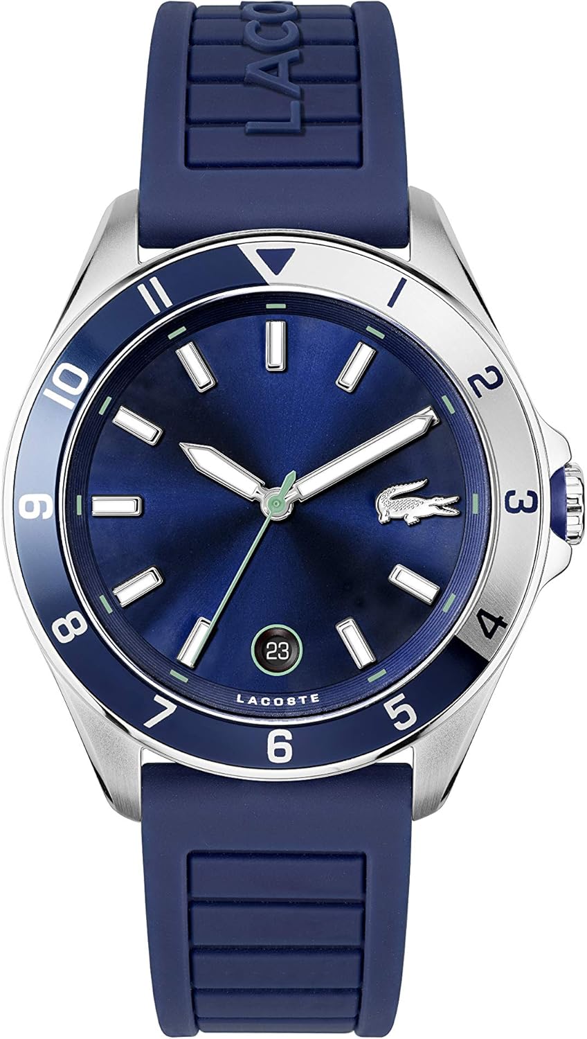 

Lacoste Tiebreaker мужские кварцевые часы - премиальный модный аксессуар, Blue Strap