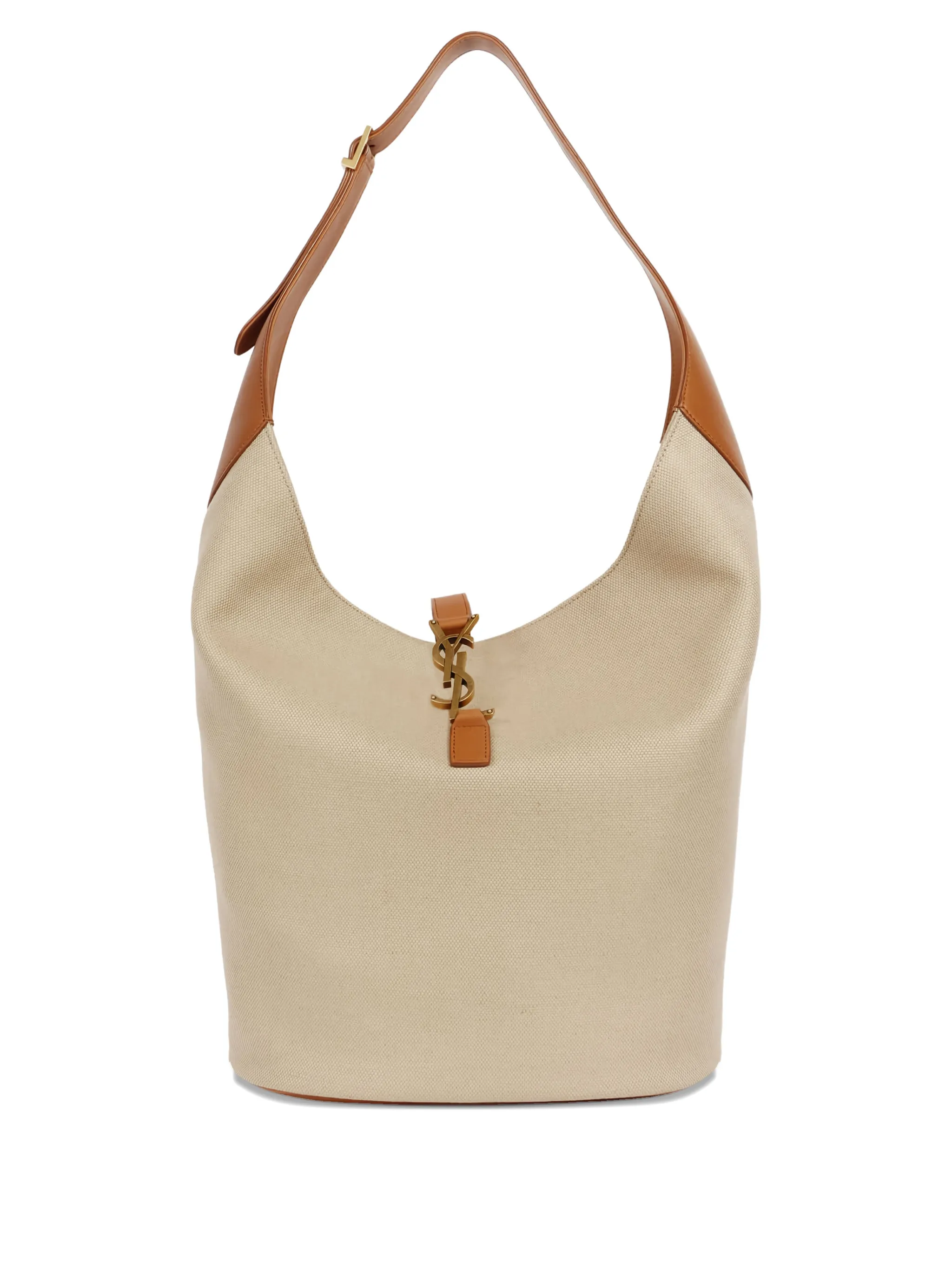 

Сумка на плечо с логотипом Saint Laurent, бежевый