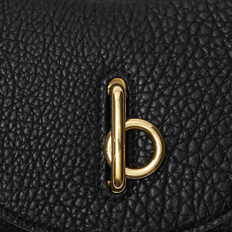 Burberry Женский бумажник из телячьей кожи черный — фото 4