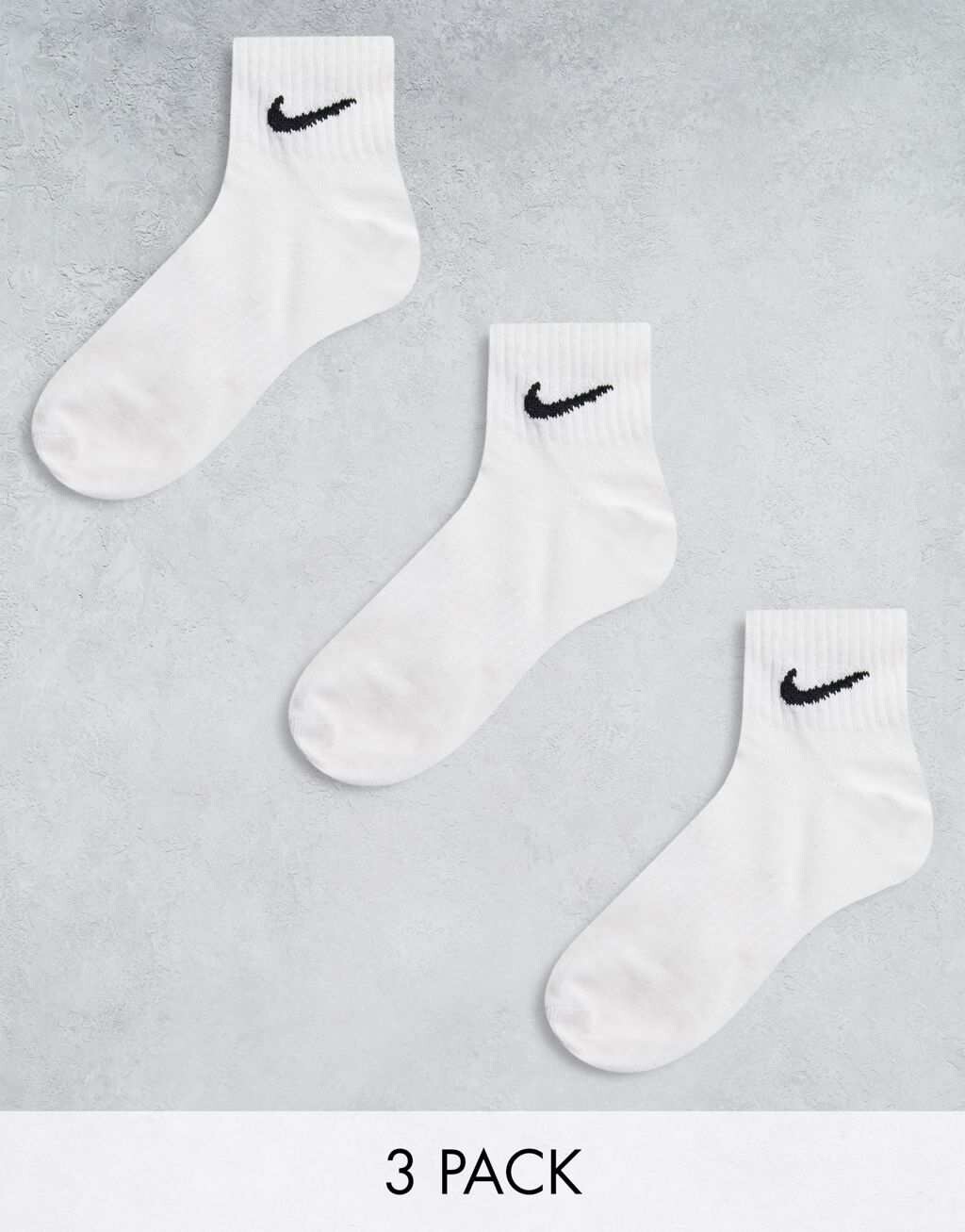 

Комплект из трех белых носков унисекс Nike Training до щиколотки
