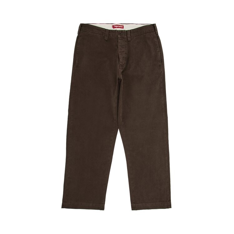 

Брюки Supreme Chino Pant, коричневый
