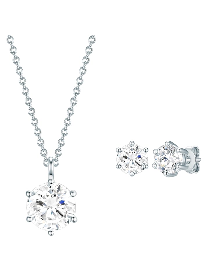 

Rafaela Donata Колье Schmuckset Sterling Silber verziert mit Kristallen von Swarovski in silber