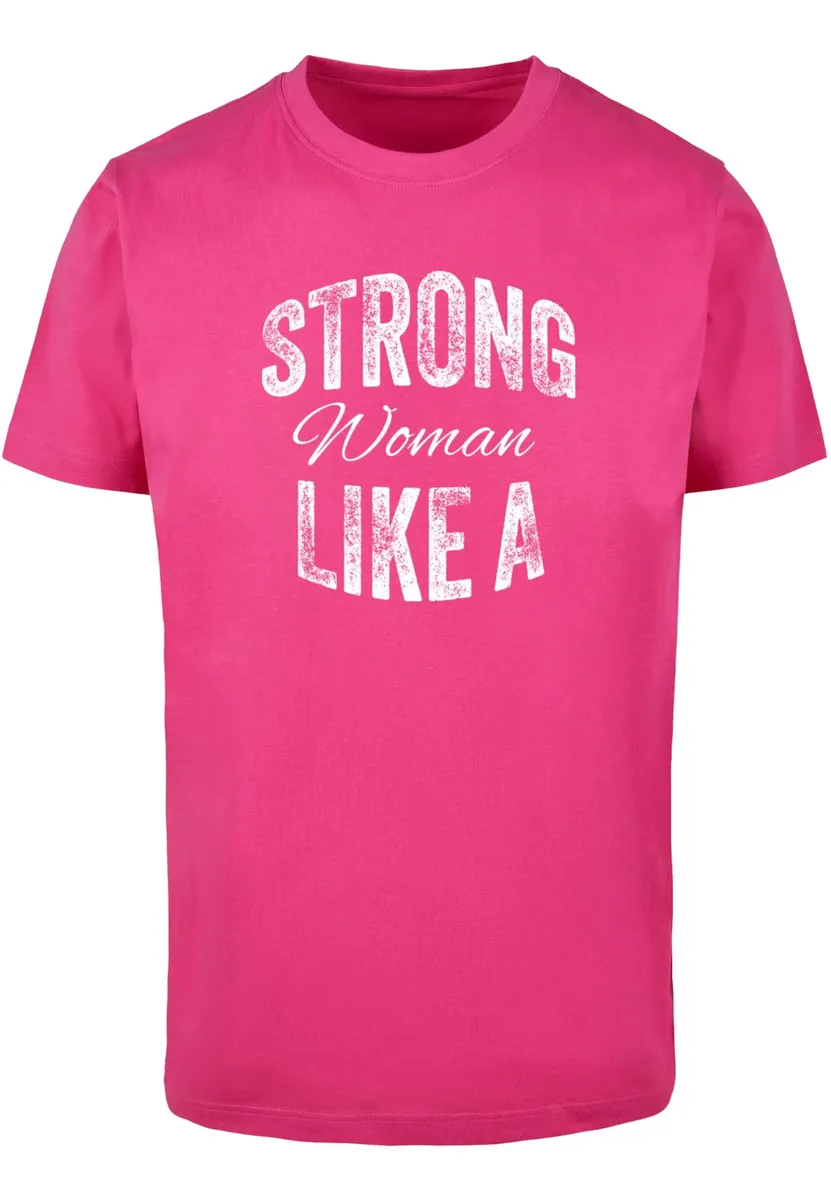 

Футболка Merchcode " Merchcode Unisex Strong WD - Футболка Like A Woman с круглым вырезом", розовый
