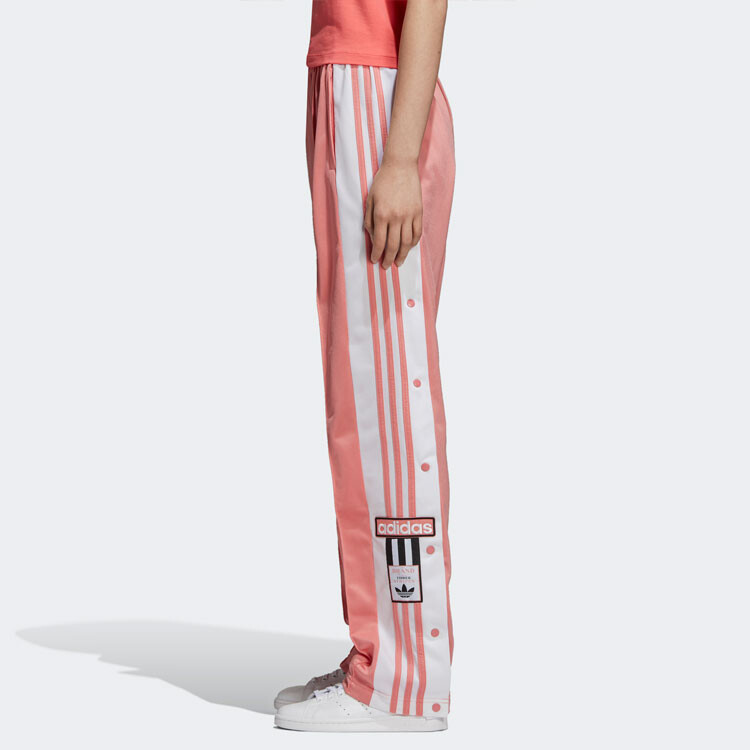 Трикотажные спортивные штаны женские розово-красные Adidas Originals — фото 2