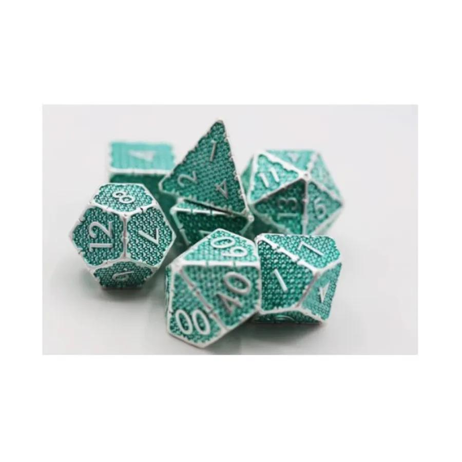 

Полиэфирный набор с принтами лап — травянистый (7), Dice Sets - Metal (Foam Brain Games)