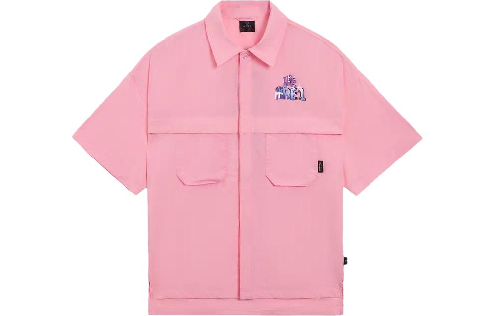 

Мужская рубашка LiNing, божья коровка, розовая