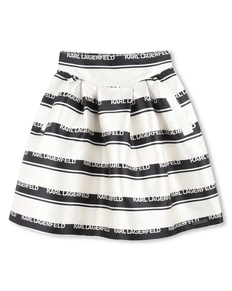 

Юбка для девочки в разноцветную полоску Karl Lagerfeld Kids, мультиколор