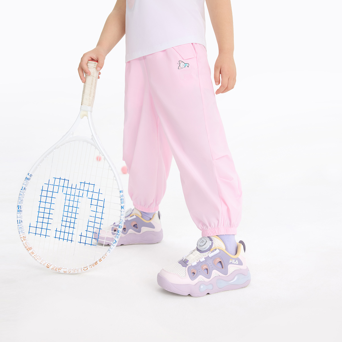 Штаны tranquil pink для детей 3-7 лет FILA KIDS, розовый — фото 4