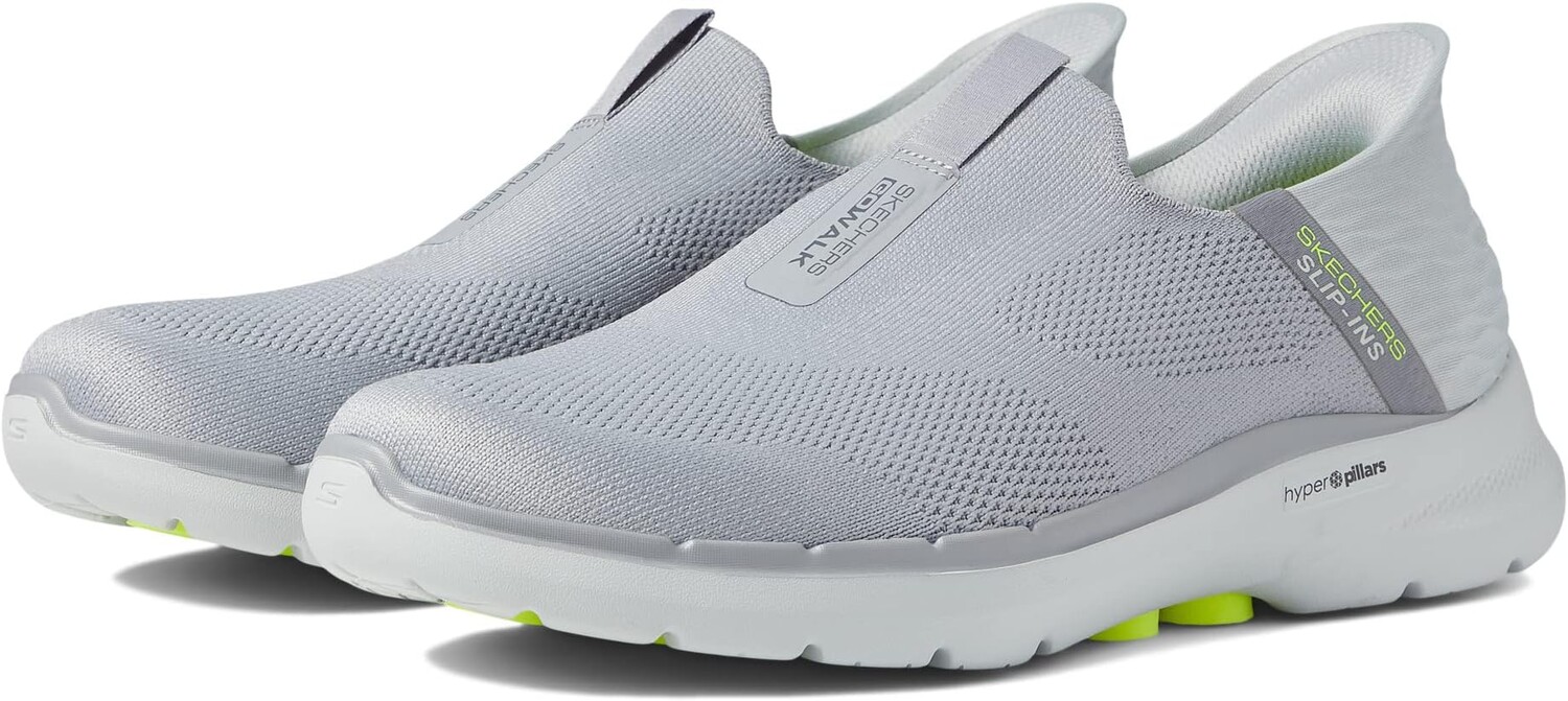 

Кроссовки Go Walk 6- Easy On Hands Free Slip-Ins SKECHERS Performance, серый