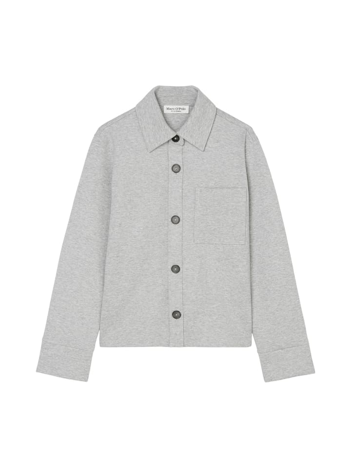 

Блейзер Marc O'Polo Jersey-Overshirt regular, цвет mid stone melange