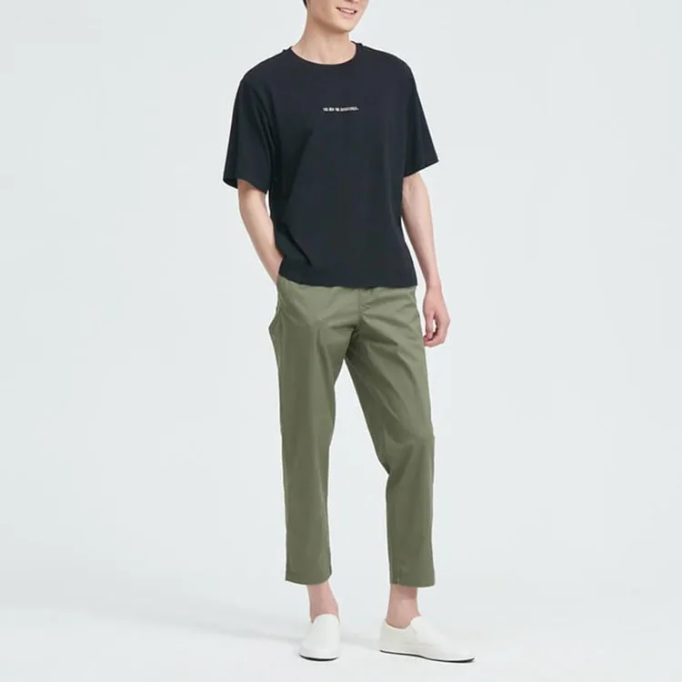 UNIQLO Футболка Pop Mart с круглым вырезом, приталенная, прямая, с короткими рукавами, унисекс, черная — фото 4