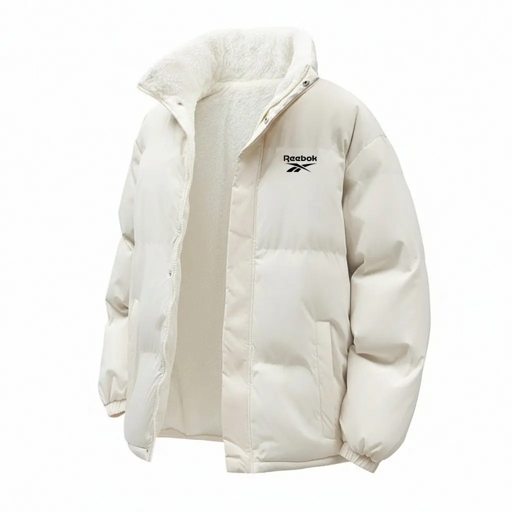 

Пуховик Unisex с воротником стойкой, утепленный стеганый пуховик Reebok, белый