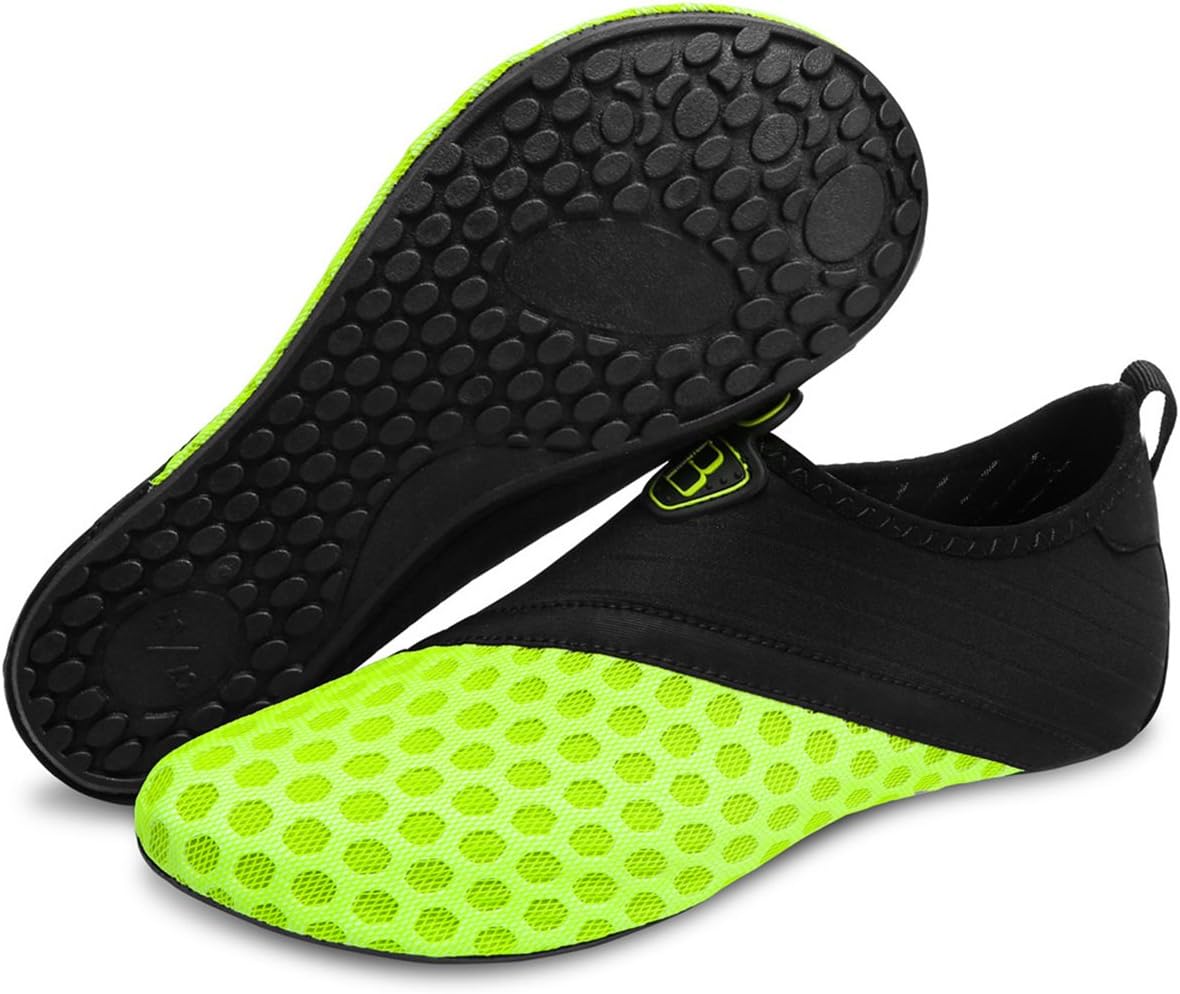 

Быстросохнущие водные спортивные кроссовки для плавания BARERUN (унисекс), черный/желтый