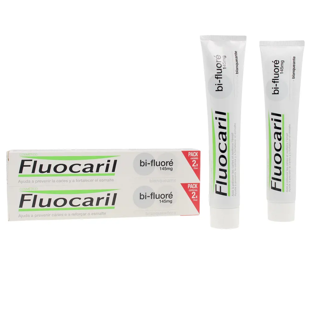 

Зубная паста bi-fluoré 145mg dentífrico blanqueador Fluocaril, 2 x 75 мл.