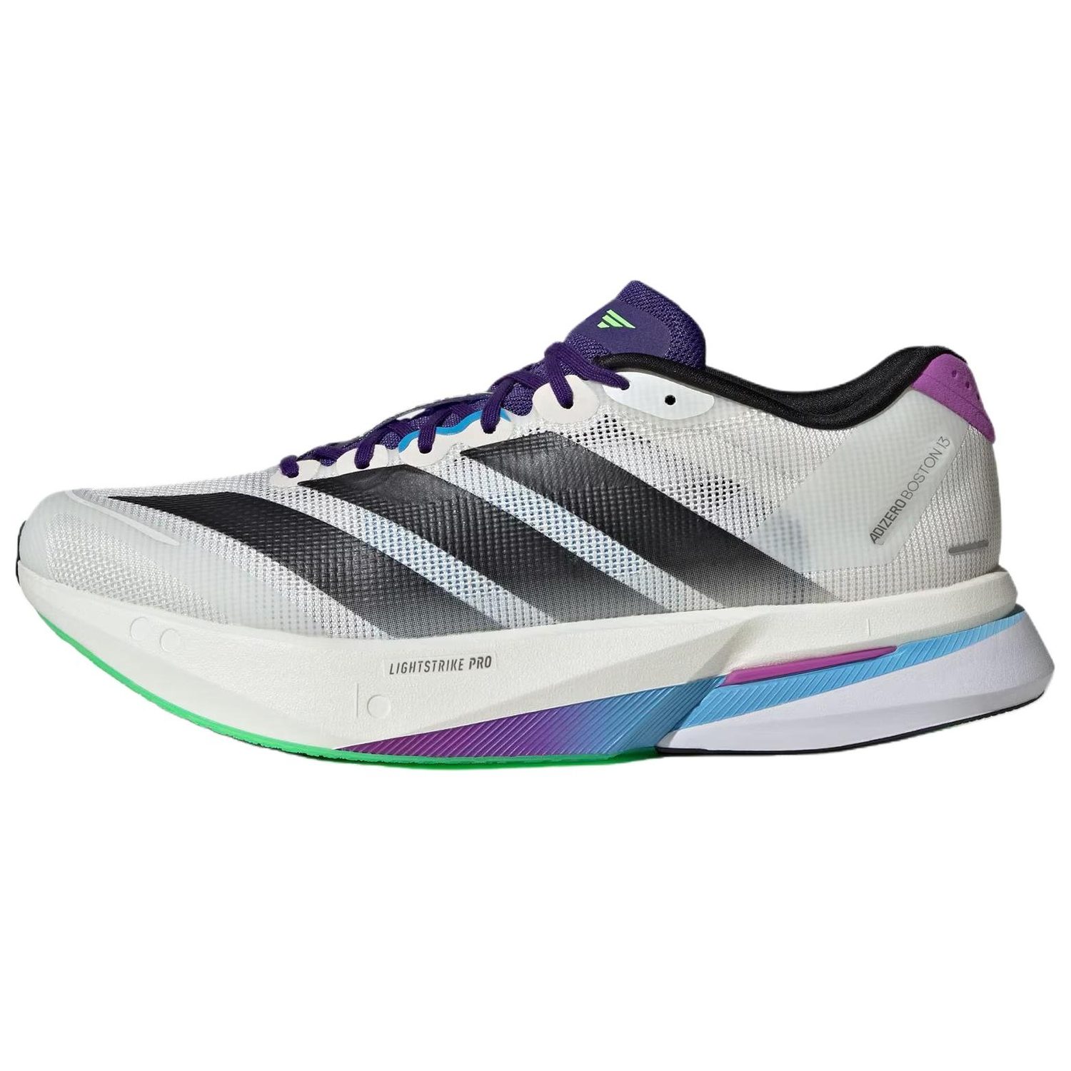 

Adidas Adizero Boston 13 устойчивые к истиранию дышащие поддерживающие амортизирующие нескользящие беговые кроссовки men's белый черный
