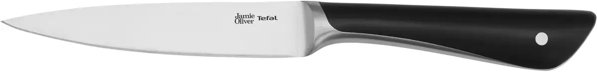 

Универсальный нож Tefal "Jamie Oliver K26709", (1 шт.), высокая производительность, оригинальный дизайн, прочный/долговечный Общая длина 23 см, Длина лезвия 12 см., черный