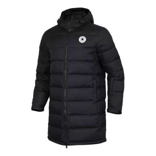 

Куртка sports leisure thickened thermal windproof hooded down jacket 'black' Converse, черный