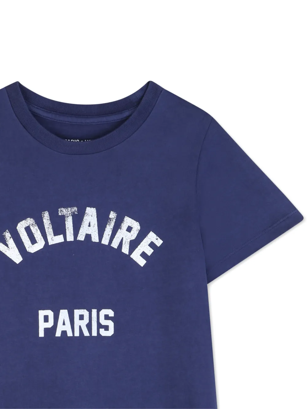 Платье с принтом и короткими рукавами Zadig & Voltaire Kids, синий — фото 3
