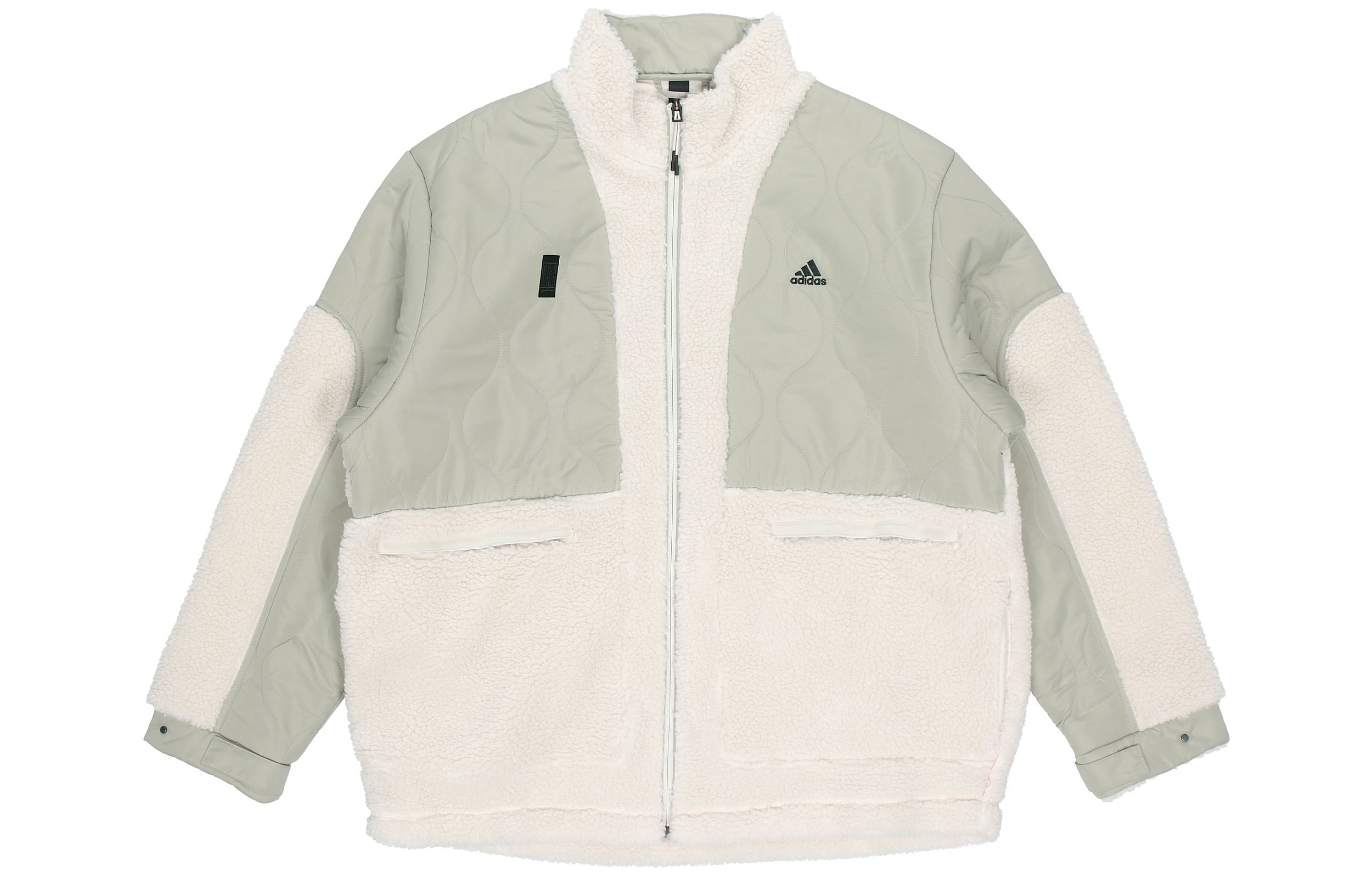 Adidas Зимняя куртка мужская бежевая, Ecru — фото 3