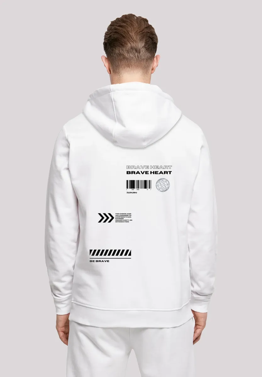 

Толстовка F4NT4STIC "Brave Heart HOODIE", принт, белый