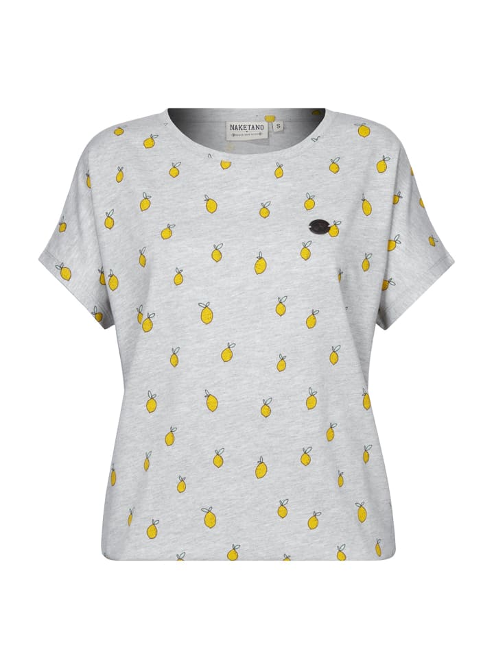 

Naketano Футболка Schnella Baustella Allover Citron/Серый