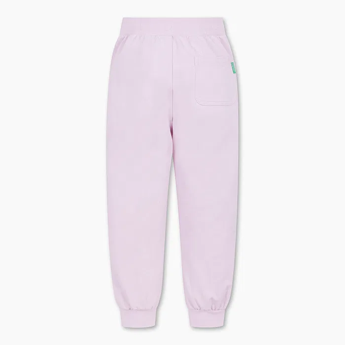 Детские джоггеры с надписью лавандового цвета от Benetton Kids — фото 2