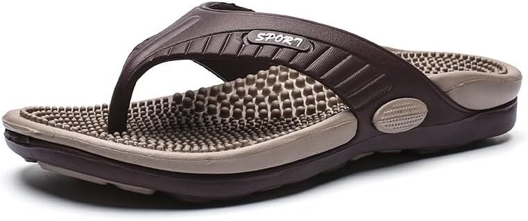 

Массажные шлепанцы DSLED для мужчин и женщин, акупунктурные сандалии-массажеры, облегчение боли при плантарном фасциите, боли в пятке, проблемах с аркой стопы и артрите, хаки