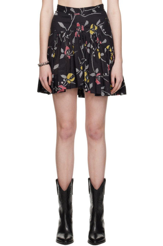 

Саурина мини-юбка Isabel Marant Etoile, черный