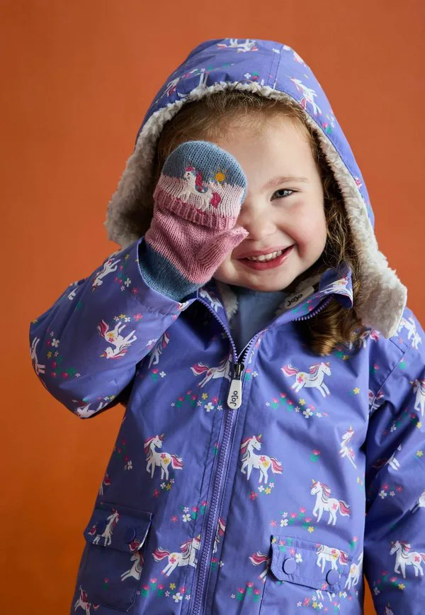 Водонепроницаемая зимняя куртка 4 в 1 стандартного кроя Jojo Maman Bébé, Purple — фото 4