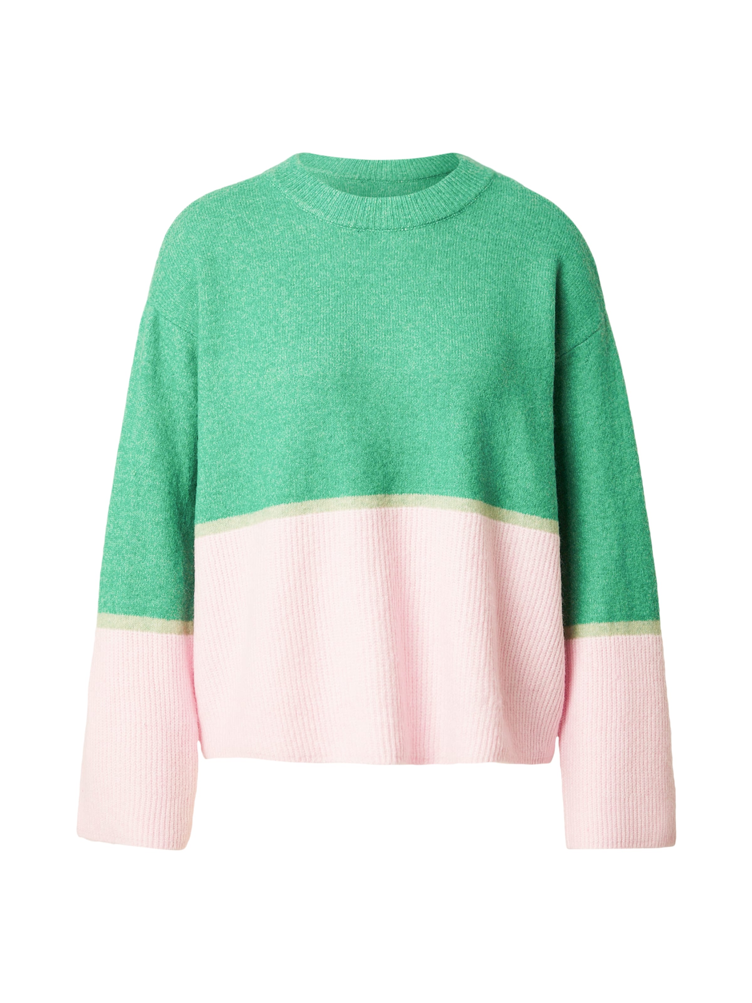 

VILA Свитер 'VIBONNIE' в зеленом и розовом цвете