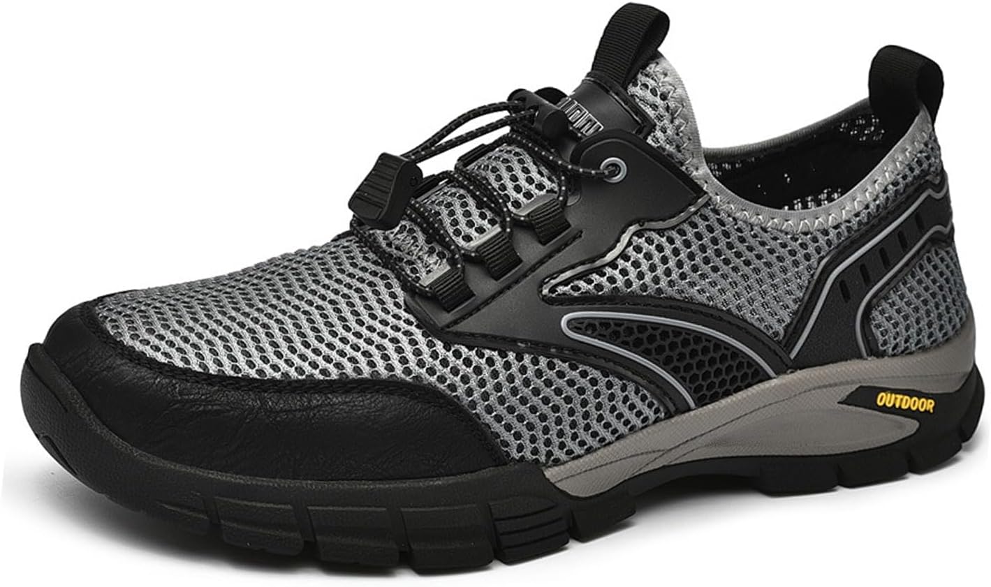 

Мужские кроссовки Aceptolcom, быстрое высыхание, водонепроницаемые для походов, дышащие, легкие, с поддержкой свода стопы, тренировочные, для ходьбы и трекинга, треккинговые кроссовки, серый