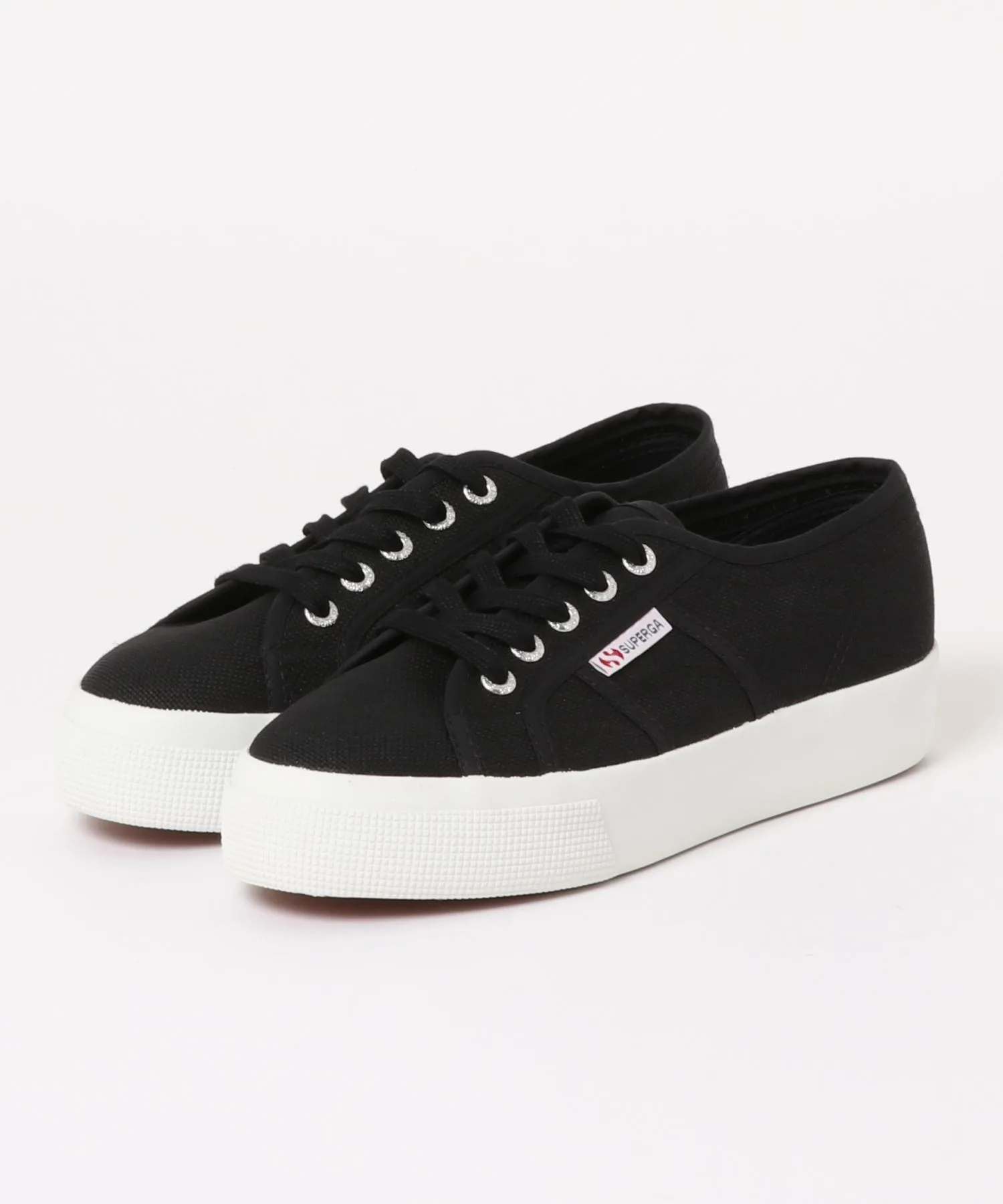 Унисекс кеды на платформе SUPERGA 2730-COTU чёрные