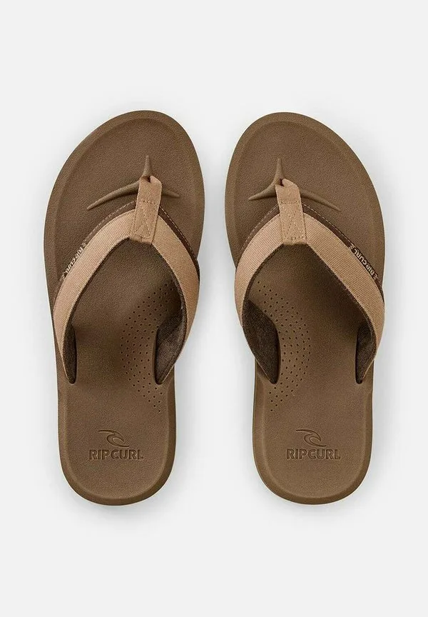 Сандалии reactor bloom с открытым носком и т-образным ремешком Rip Curl, Mocha — фото 3