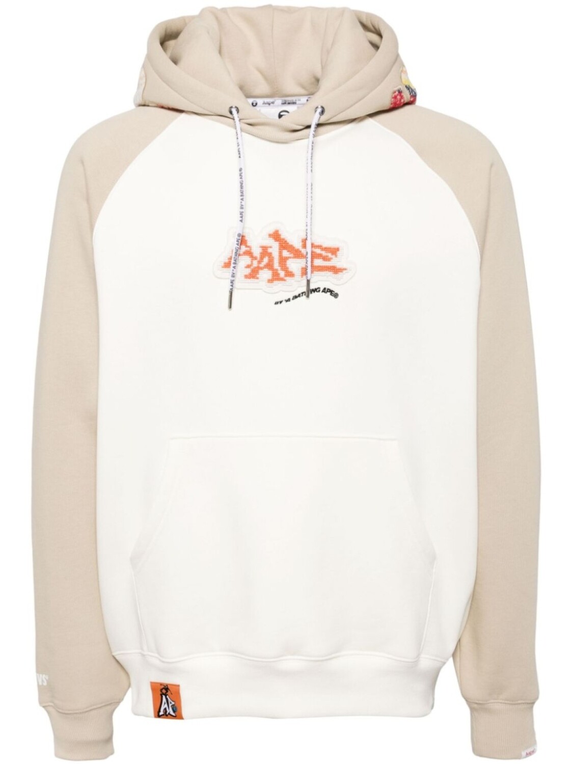 

Толстовка с капюшоном и нашивкой-логотипом AAPE BY *A BATHING APE, нейтральный цвет