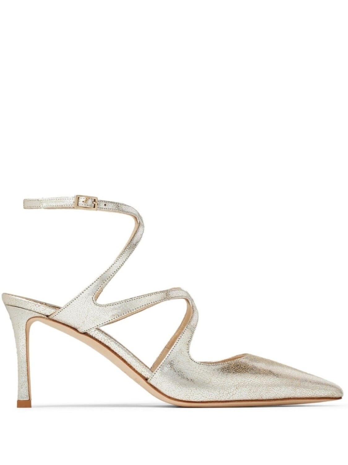 

Jimmy Choo туфли Azia 75 с эффектом металлик, золотистый
